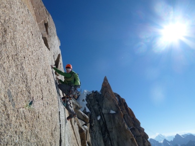 The Edelrid 19G Quickdraws worked best on classic alpine routes such as the Aiguille Du Midi's, Cosmiques Arete.