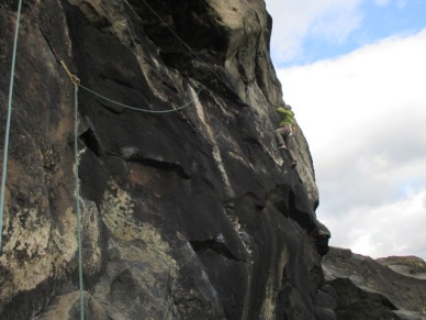 The Arc'teryx Nuclei was great to rock climb in on those cold windy days.